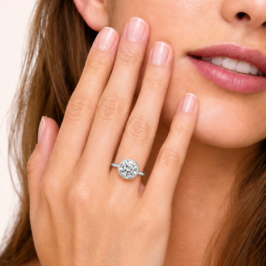 Classic Bezel Solitaire Engagement Ring