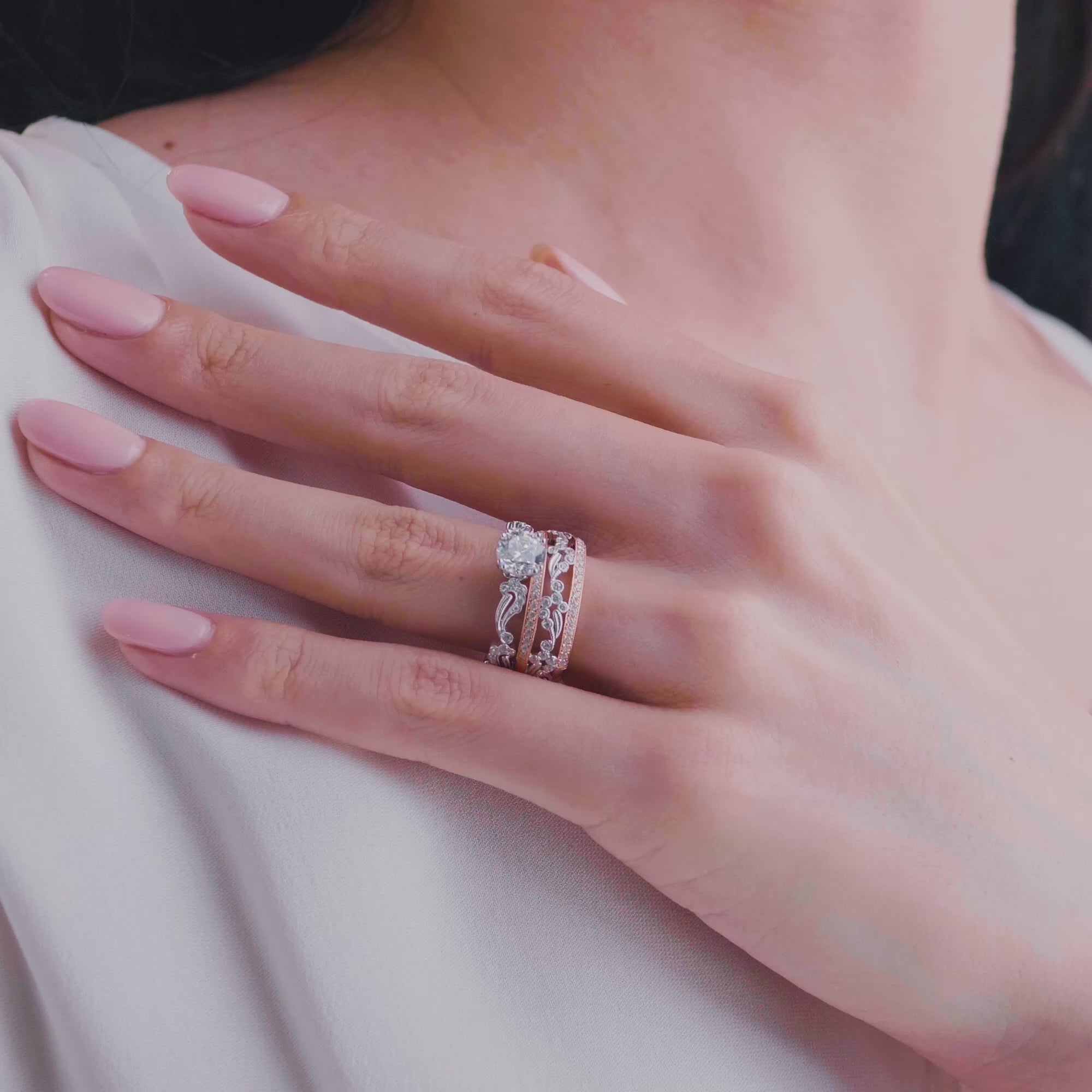 Vintage Inspired Paisley Diamond Engagement Ring – Kirk Kara