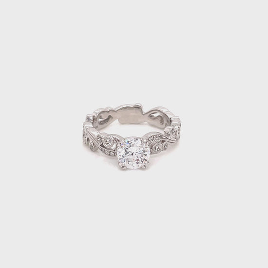 Swirl Design Diamond Ring Guard - McKenzie & Smiley Jewelers