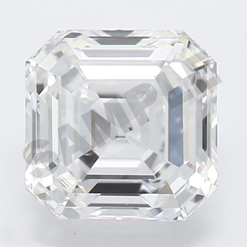 1.06 Carat Asscher GIA Labgrown Diamond, With Certificate ID 2437173863
