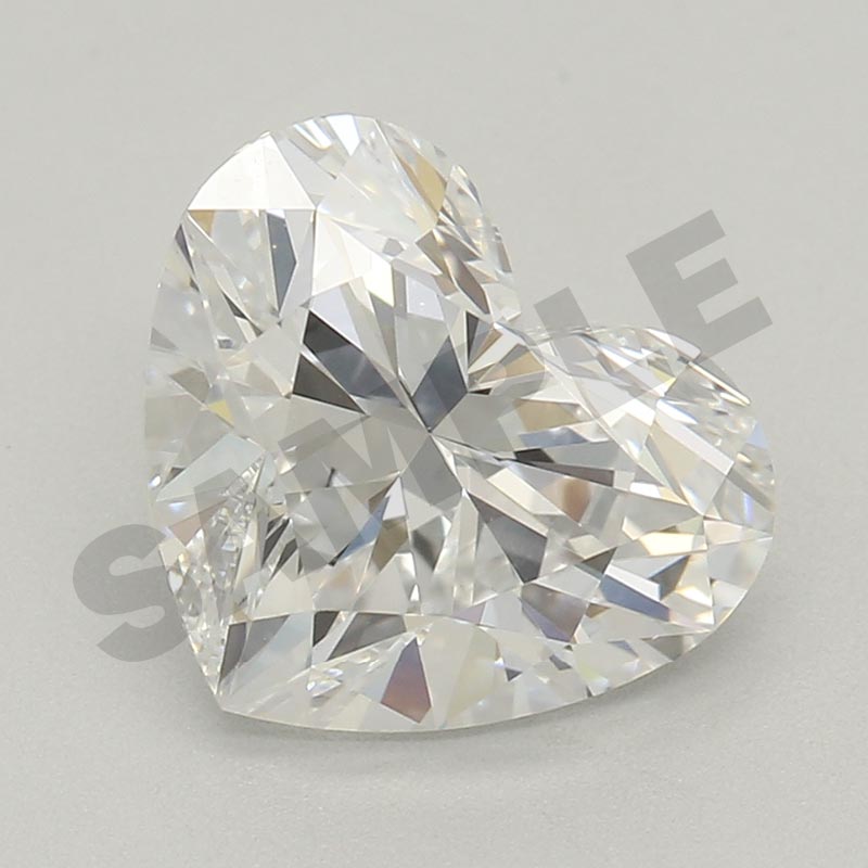 1.45 Carat Heart GIA Labgrown Diamond, With Certificate ID 1509956830
