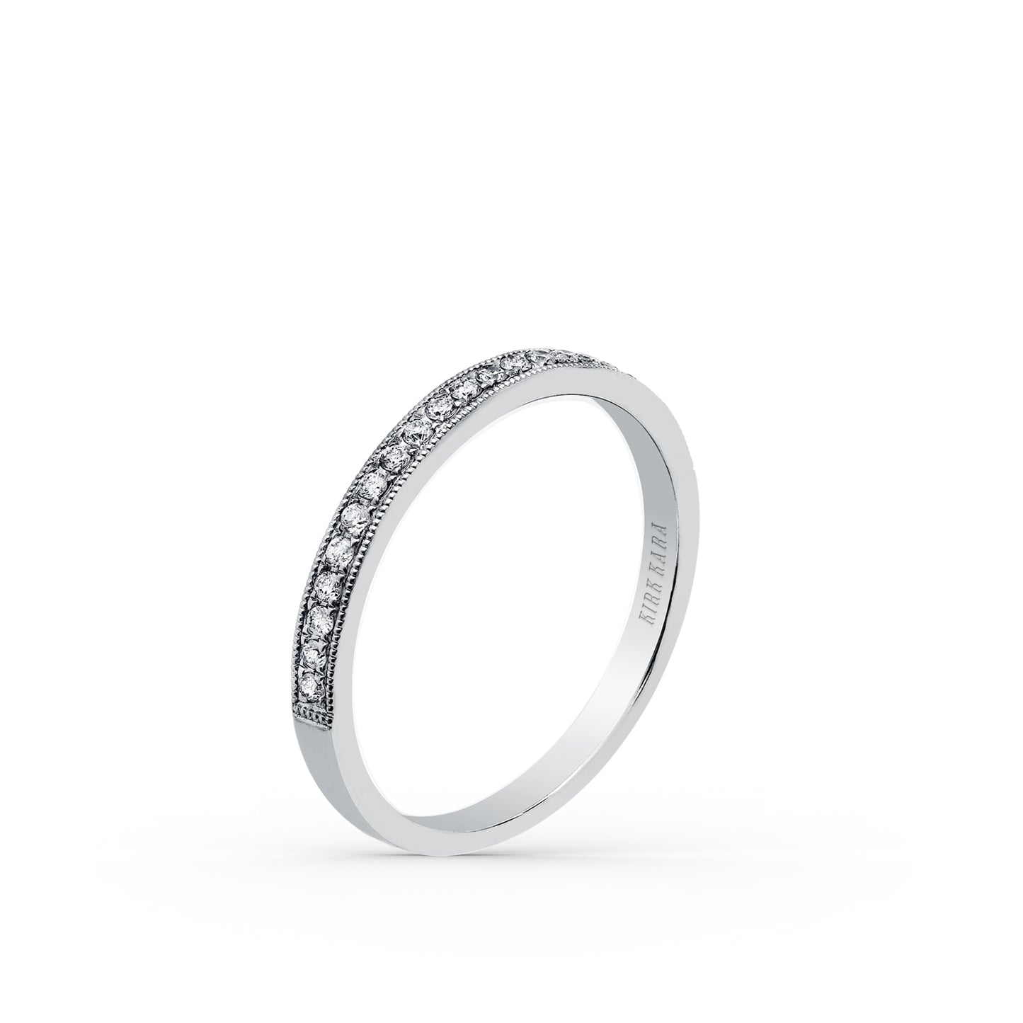 Milgrain Stackable Diamond Wedding Band