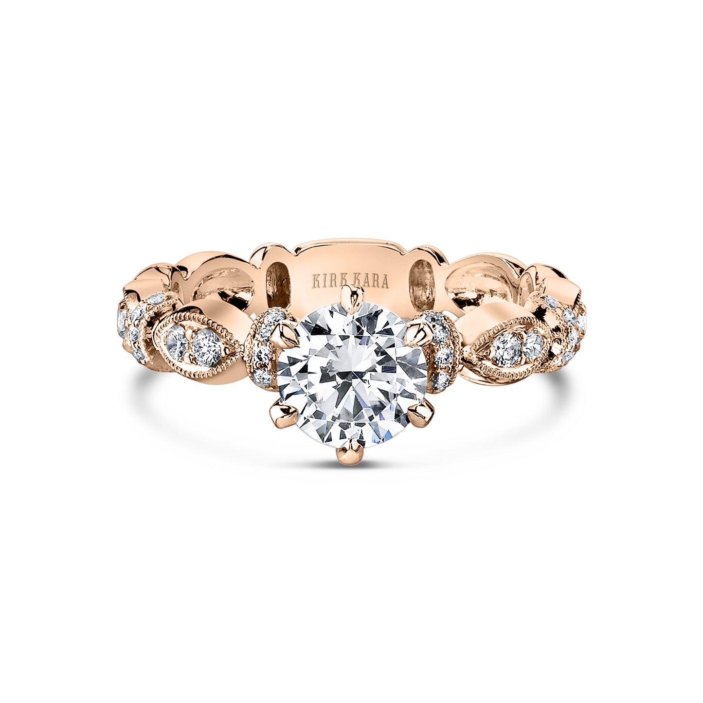 Diamond Designer Geometric Bar Solitaire Engagement Ring