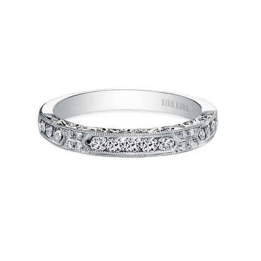 Channel Set Artful Diamond Wedding Band