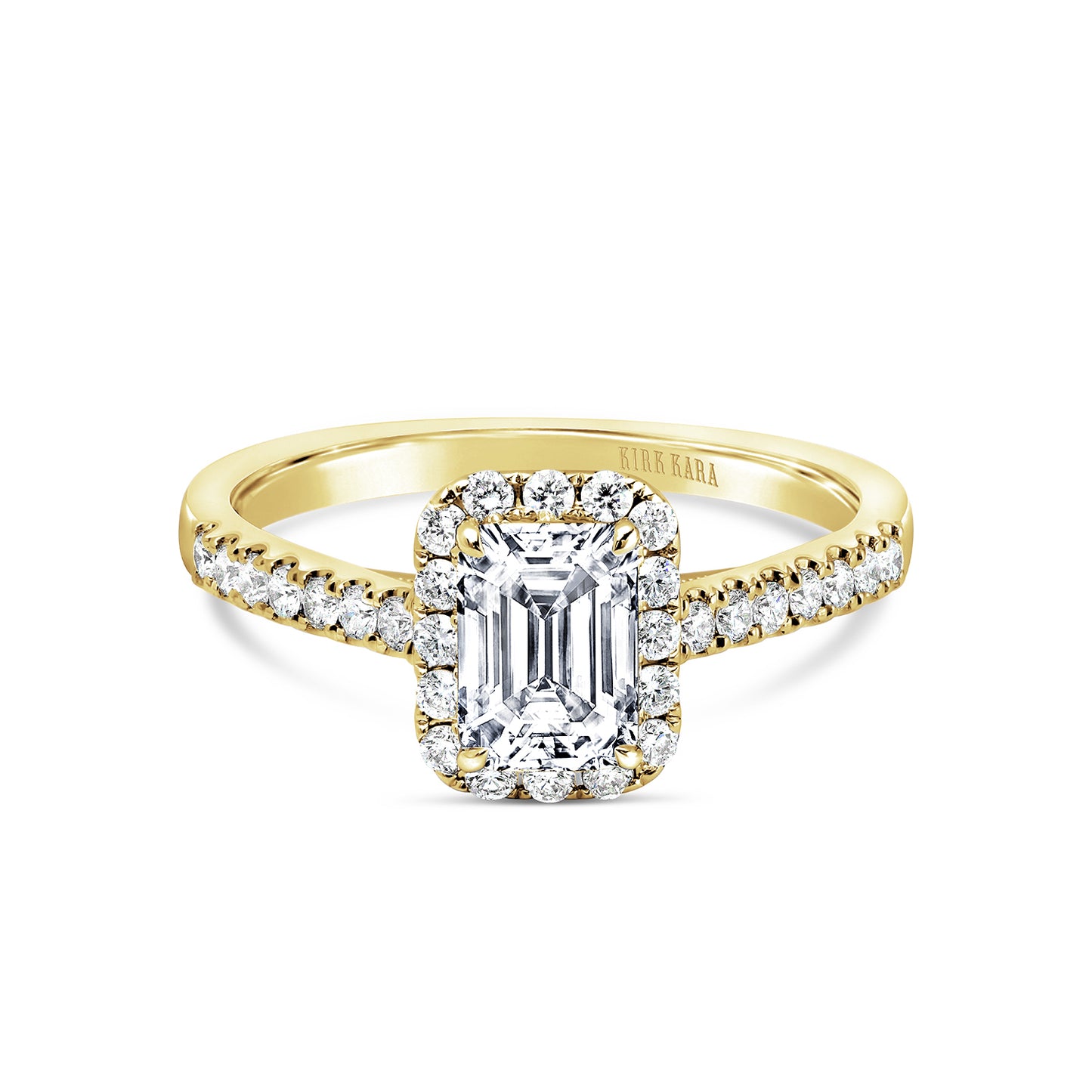 Classic Delicate Prong Set Halo Diamond Engagement Ring