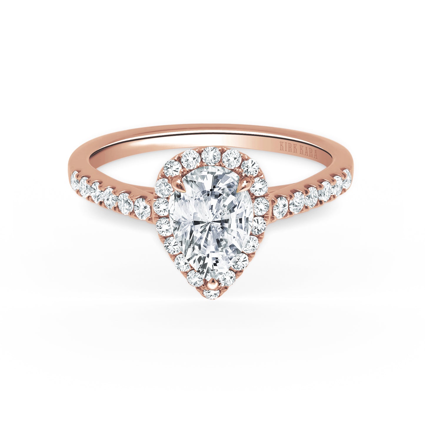 Classic Delicate Prong Set Halo Diamond Engagement Ring