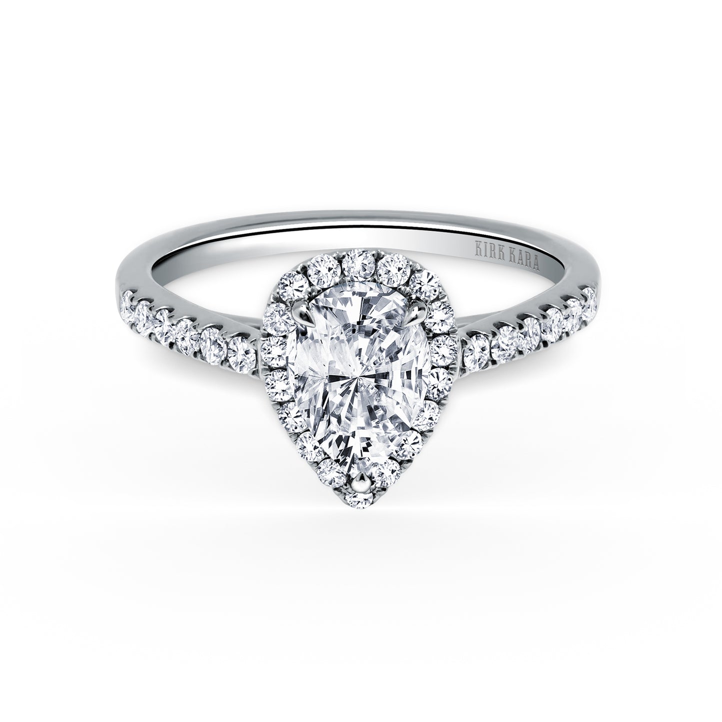 Classic Delicate Prong Set Halo Diamond Engagement Ring