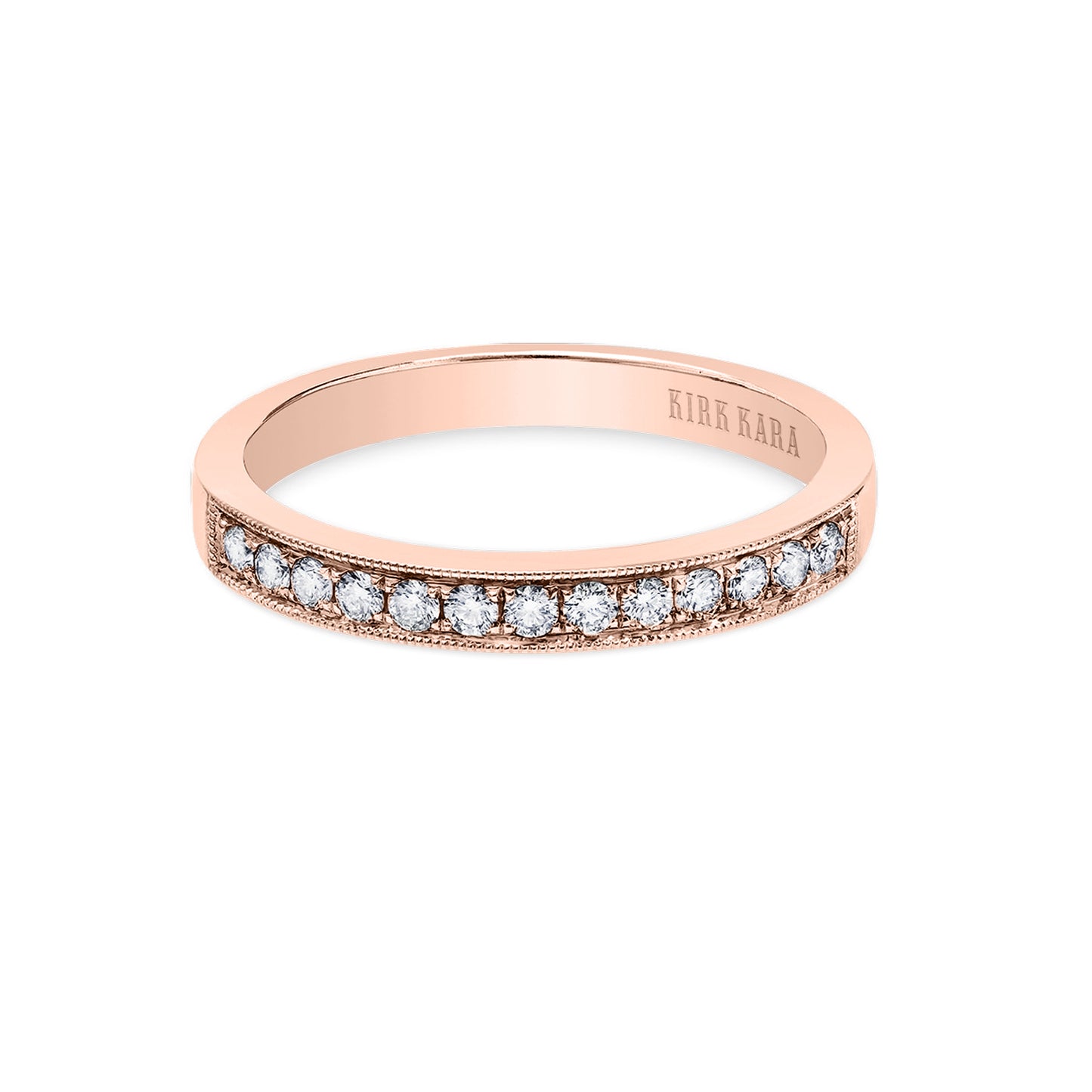 Milgrain Refined Diamond Wedding Band