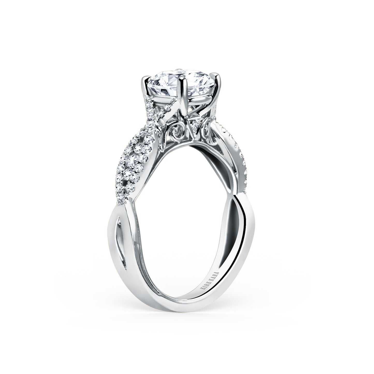 Classic Twist Channel Diamond Engagement Ring