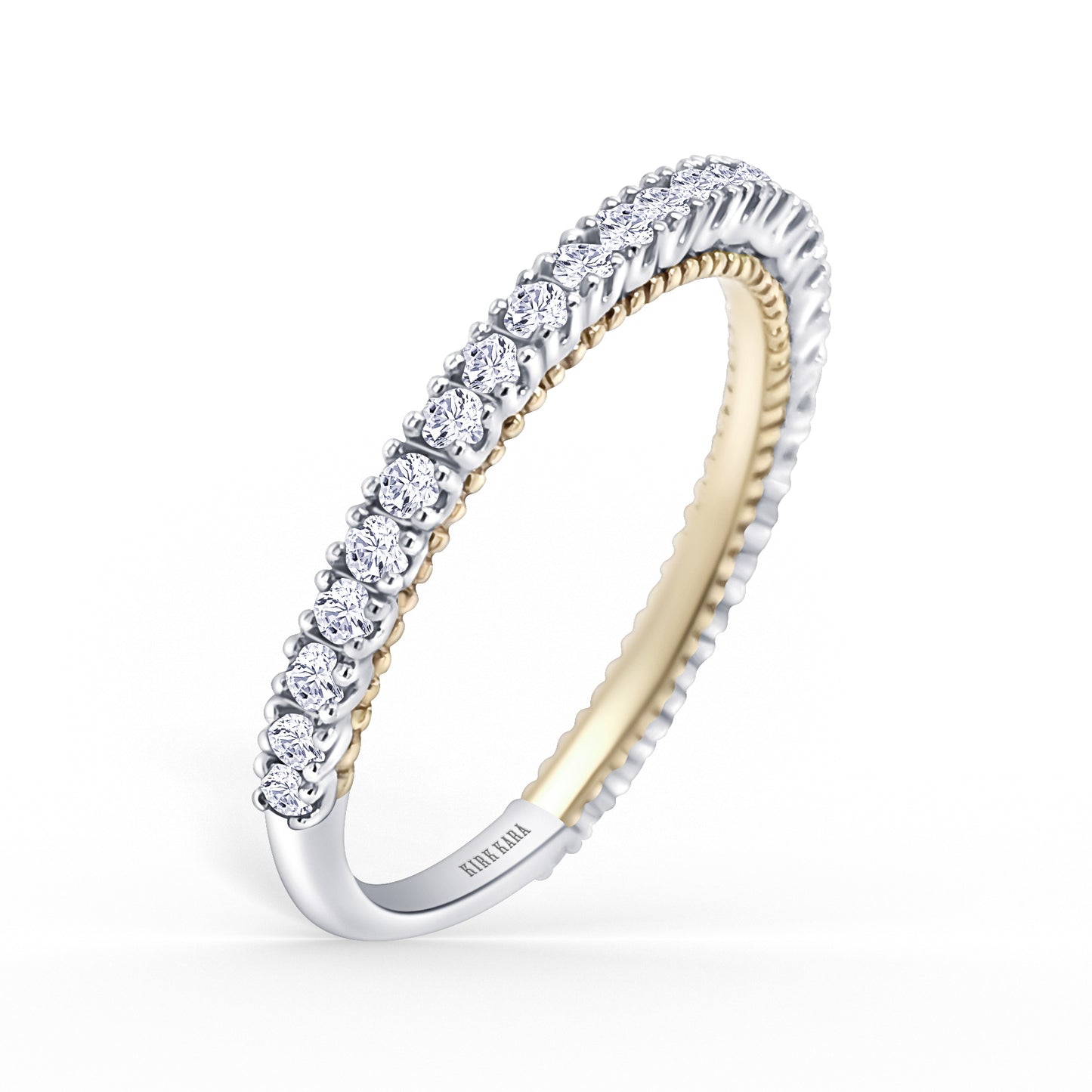 Beaded Timeless Diamond Wedding Band