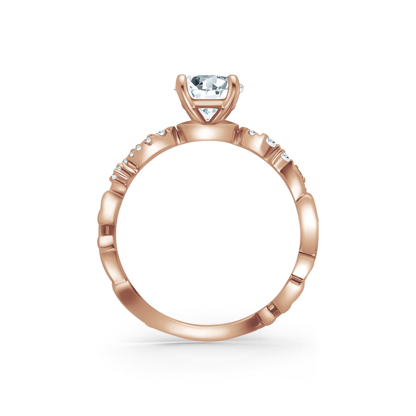 Artisan Crown Diamond Engagement Ring