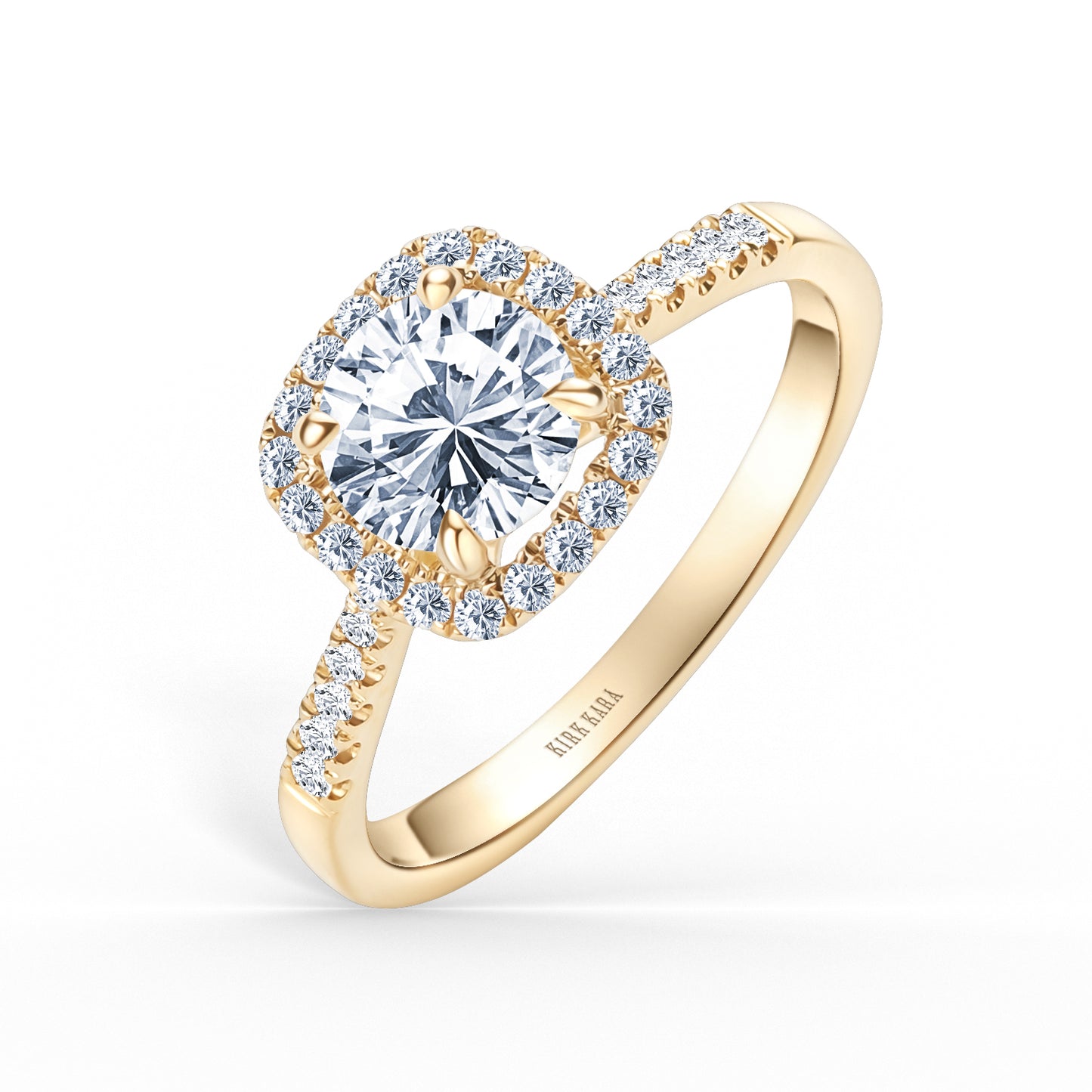 Classic Halo Diamond Engagement Ring