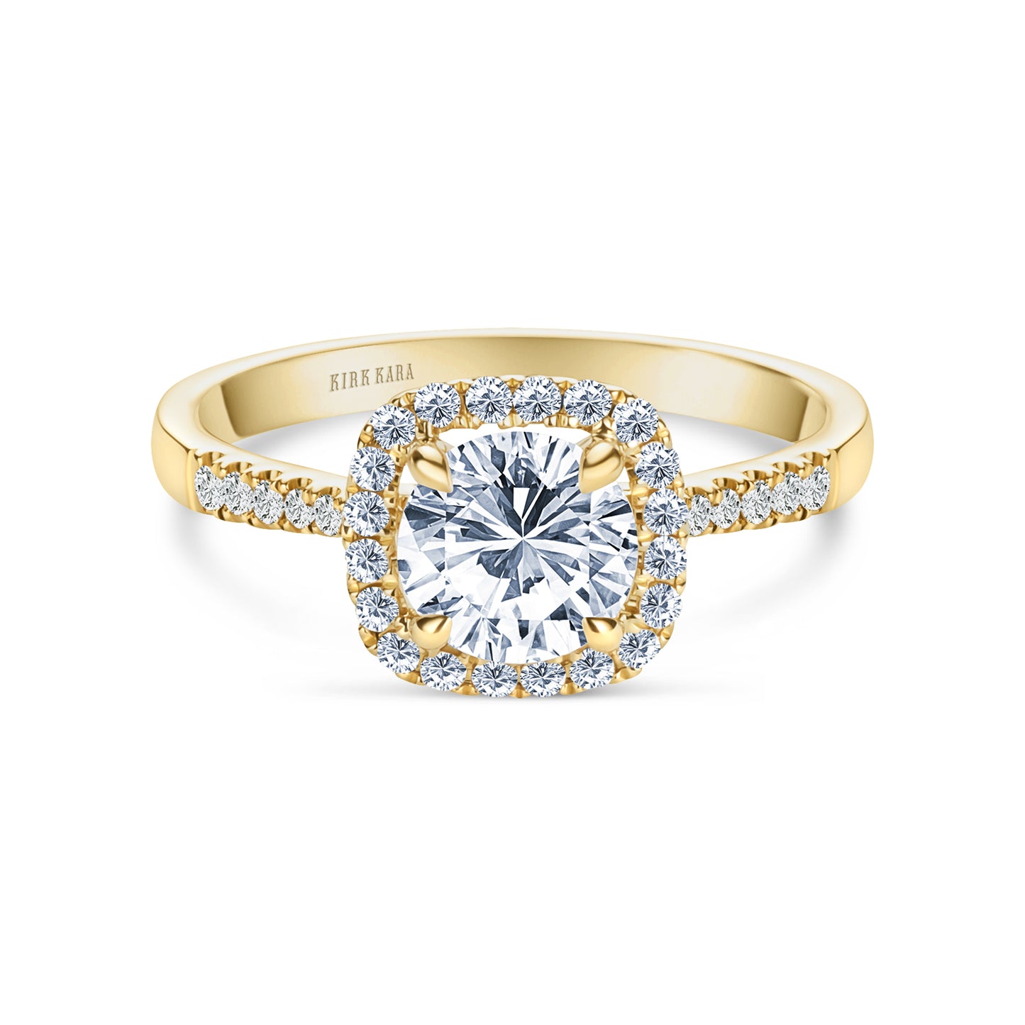 Classic Halo Diamond Engagement Ring