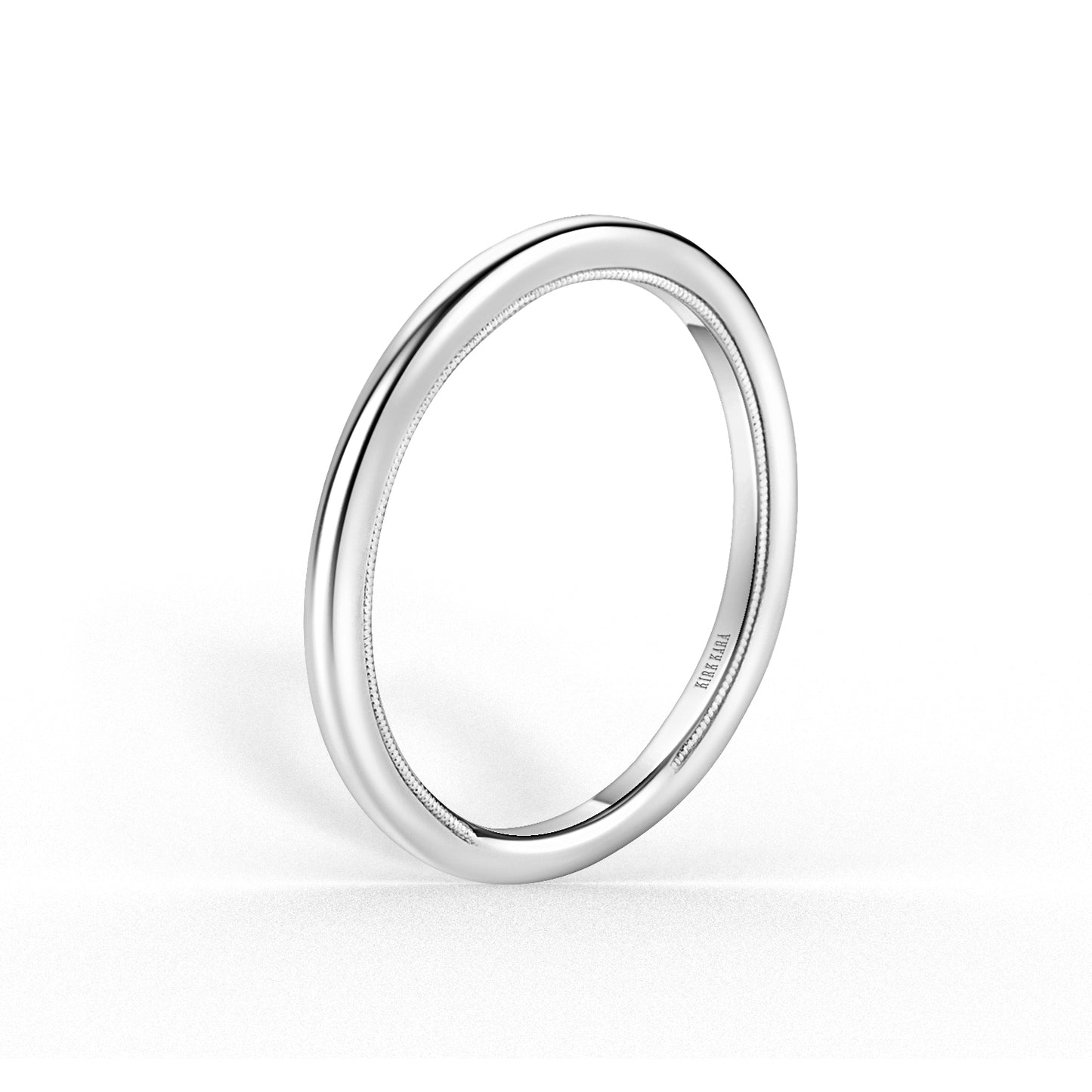 Classic Milgrain High Polish Wedding Band