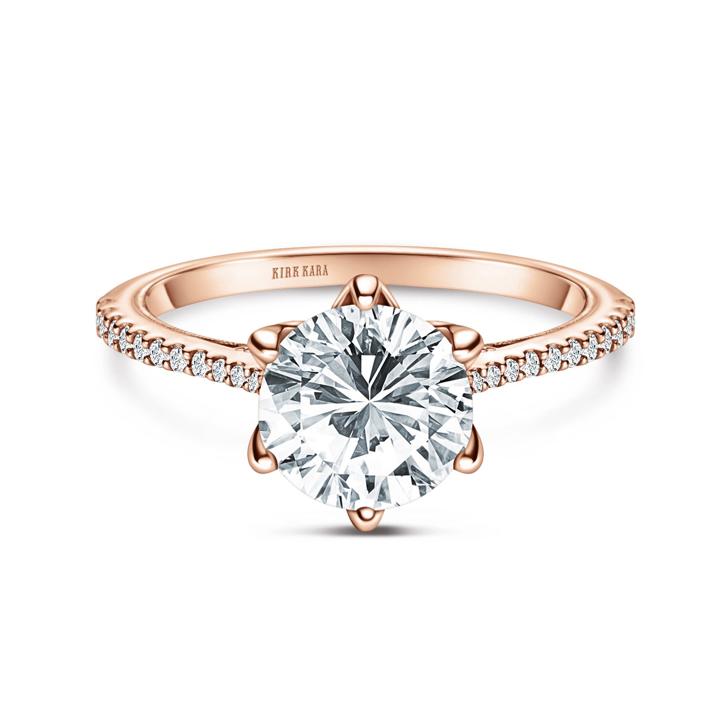 Classic Filigree Diamond Solitaire Engagement Ring