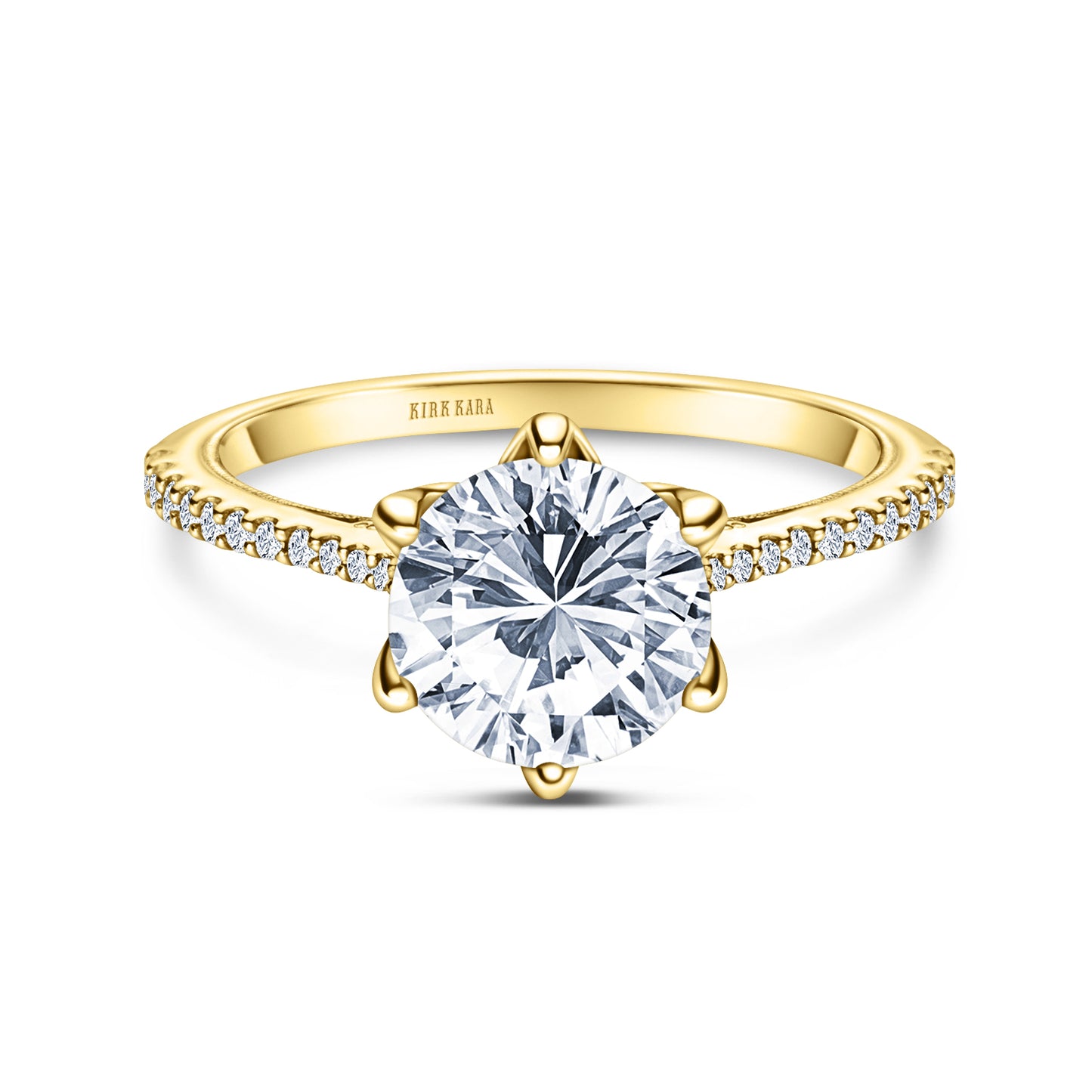 Classic Filigree Diamond Solitaire Engagement Ring