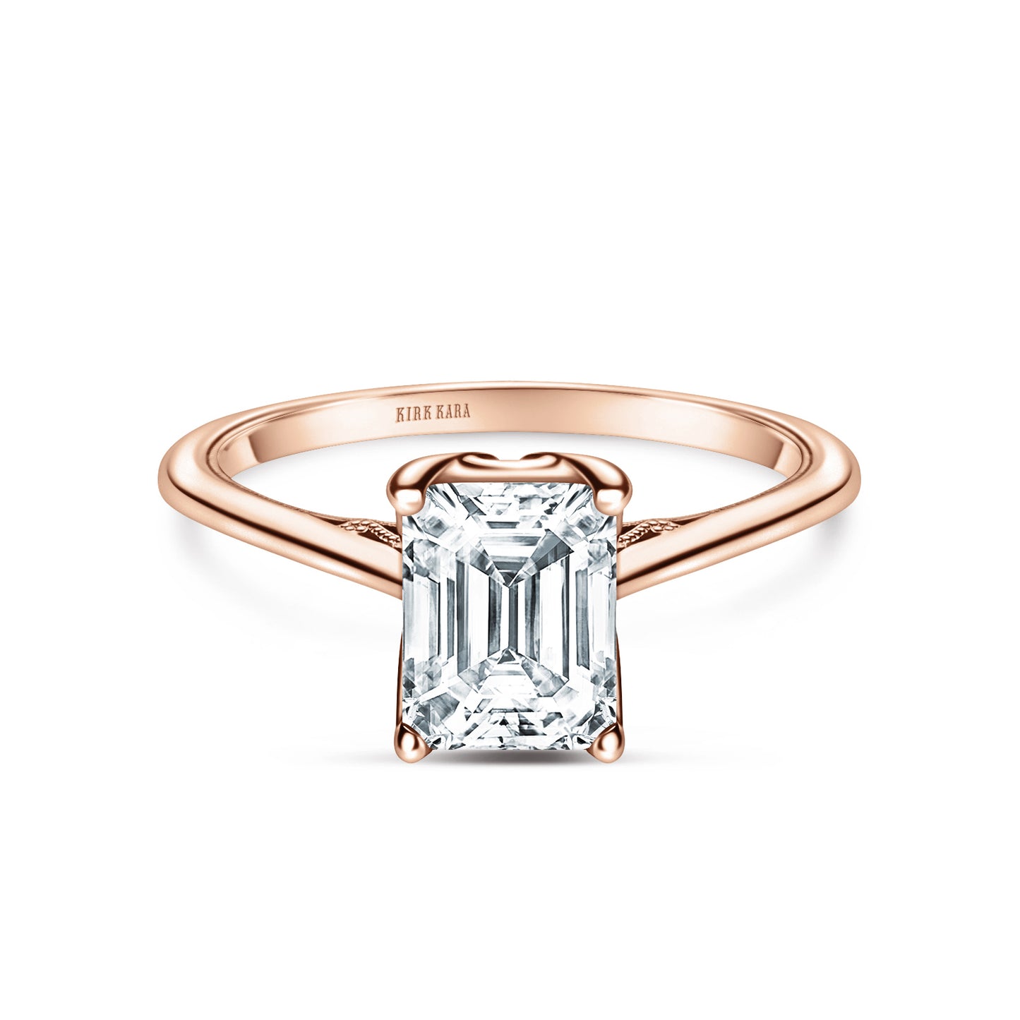 Classic Filigree Milgrain Solitaire Engagement Ring