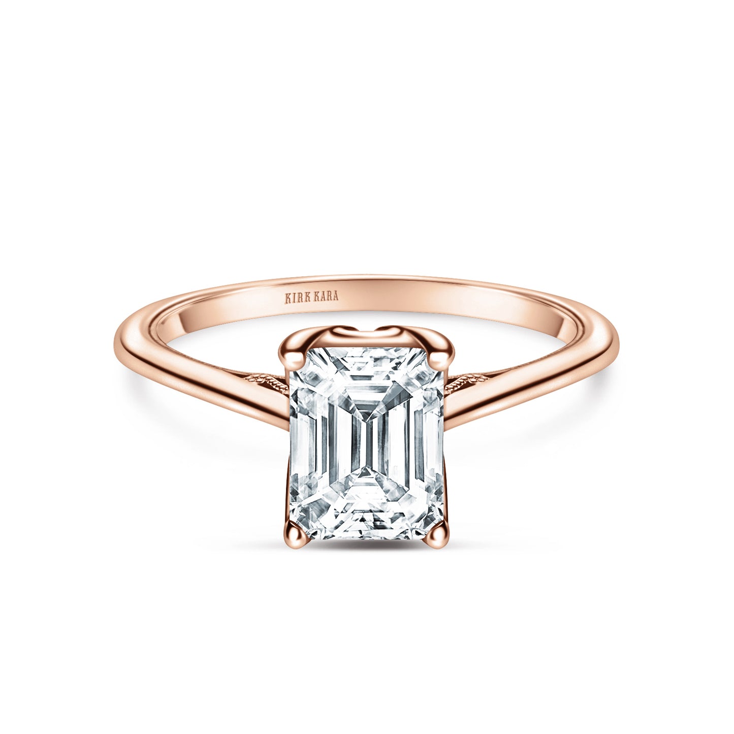 Classic Filigree Milgrain Solitaire Engagement Ring