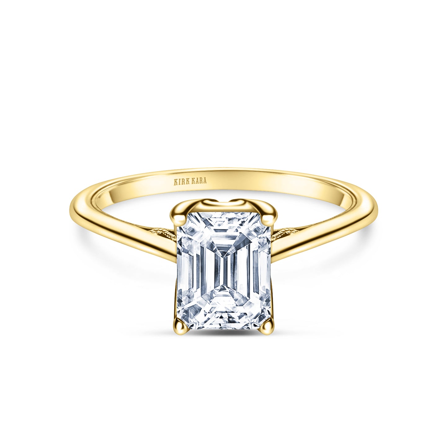 Classic Filigree Milgrain Solitaire Engagement Ring