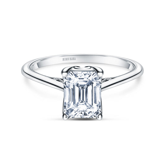 Classic Filigree Milgrain Solitaire Engagement Ring