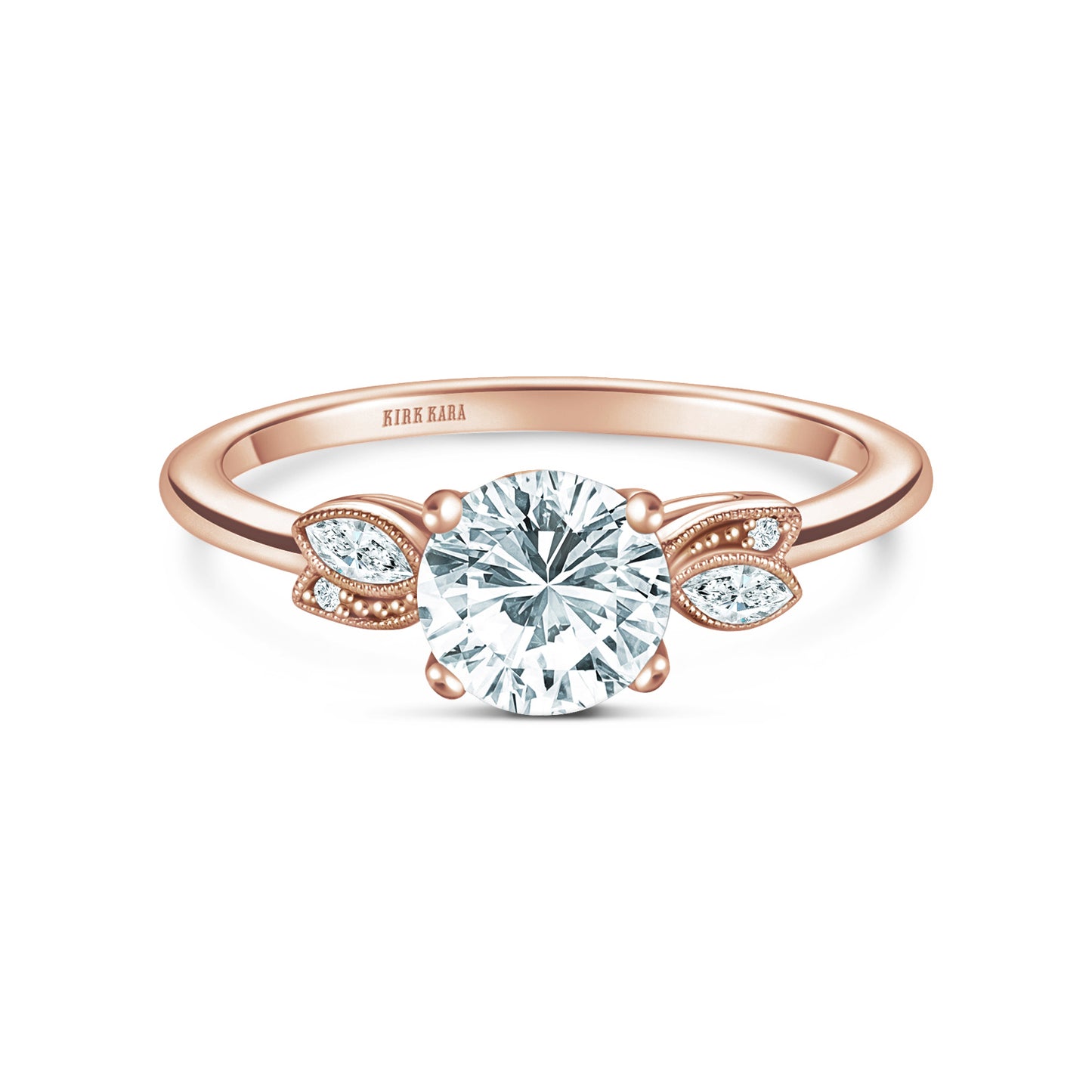 Floral Boho Diamond Engagement Ring