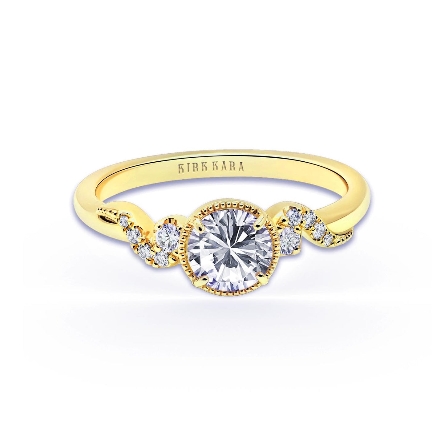 Royal Swirl Diamond Engagement Ring