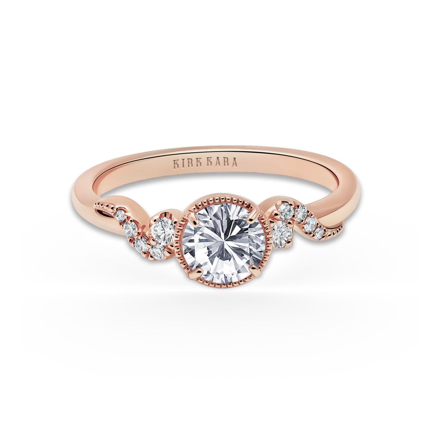 Royal Swirl Diamond Engagement Ring