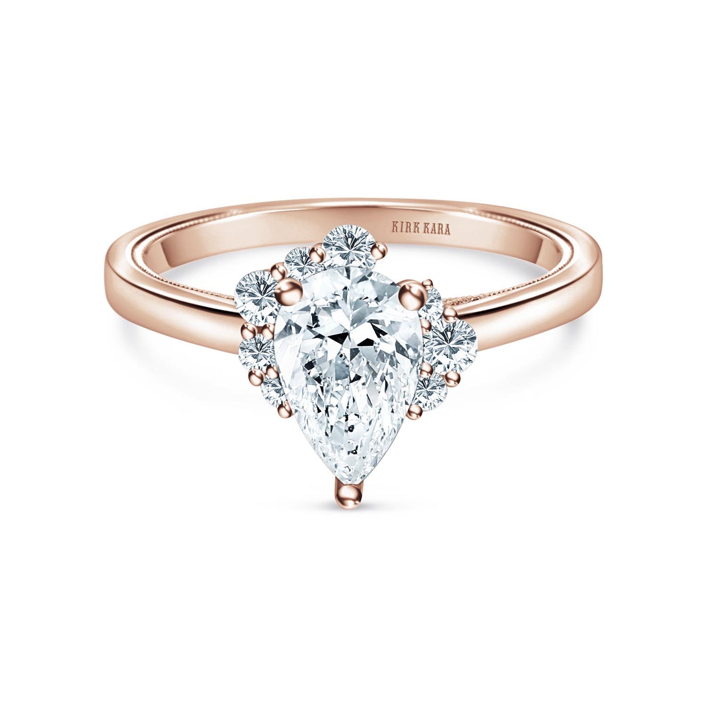 Asymmetrical Cluster Boho Diamond Engagement Ring