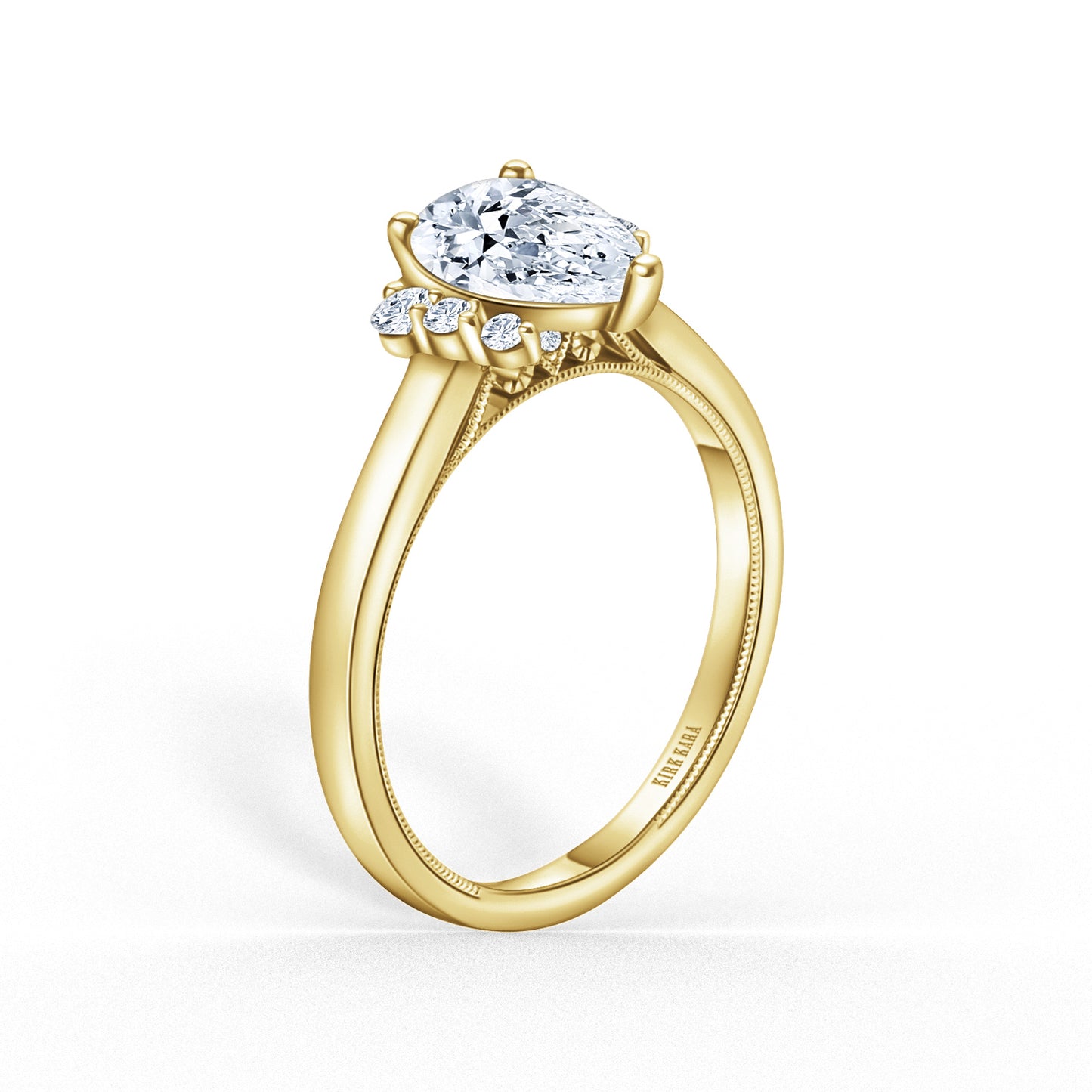 Asymmetrical Cluster Boho Diamond Engagement Ring