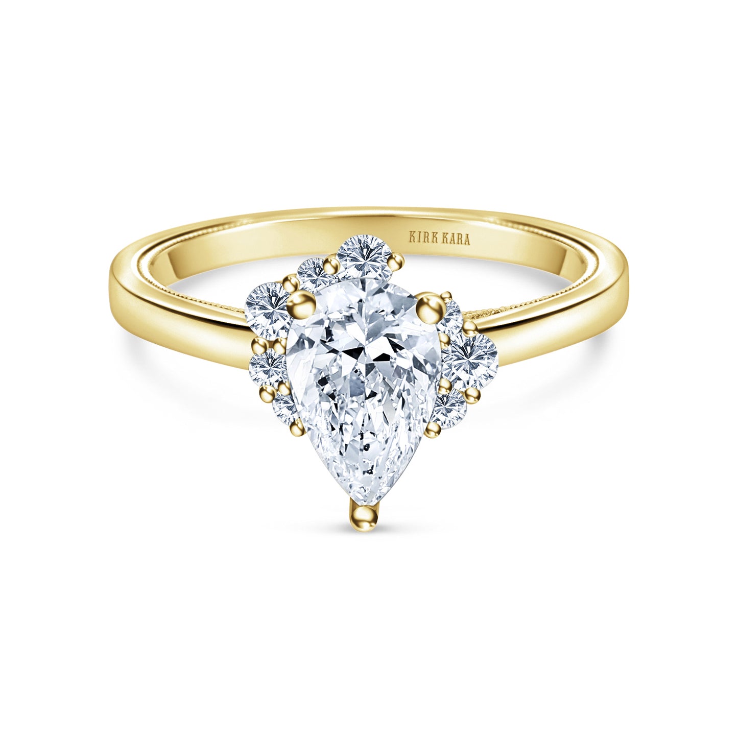 Asymmetrical Cluster Boho Diamond Engagement Ring