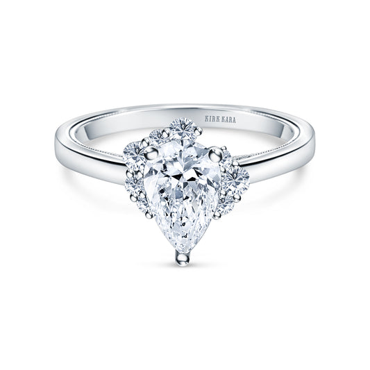 Asymmetrical Cluster Boho Diamond Engagement Ring