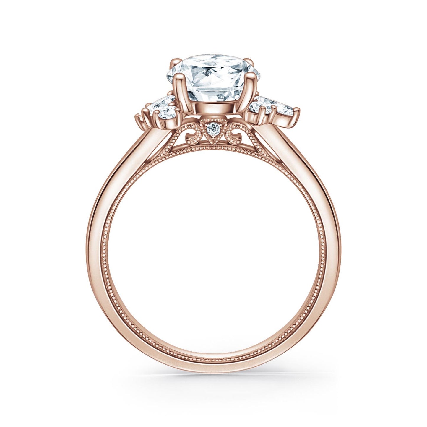 Fancy Cluster Boho Diamond Engagement Ring