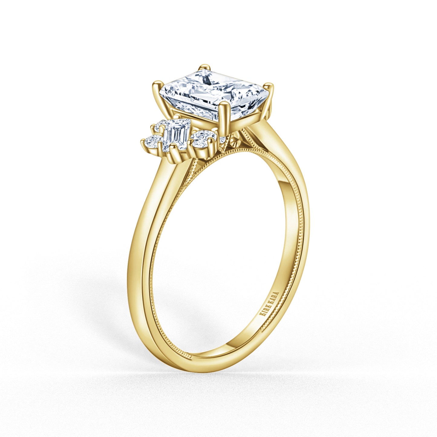 Cluster Boho Diamond Engagement Ring