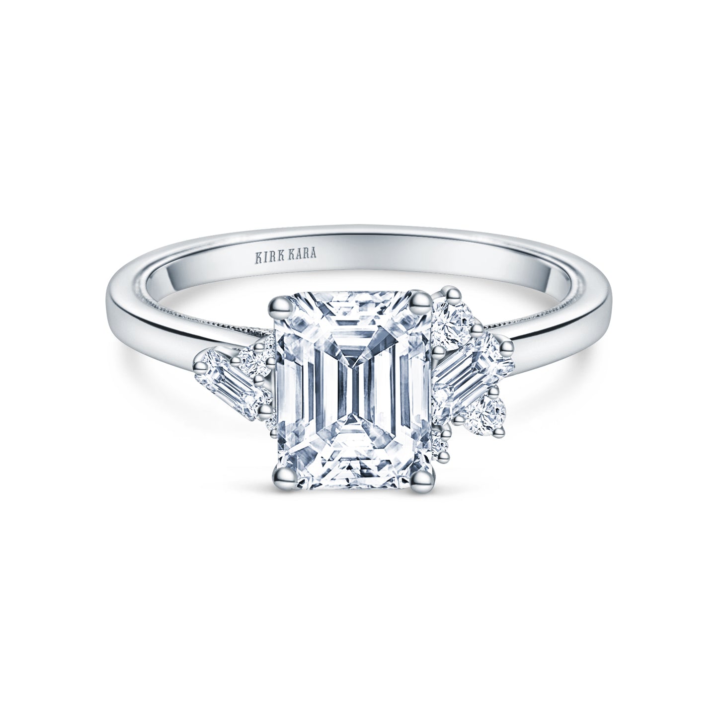 Modern Cluster Boho Diamond Engagement Ring