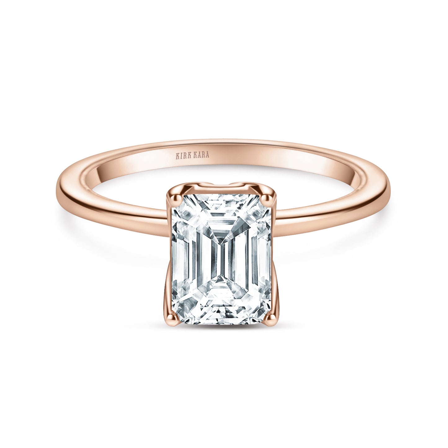 Hidden Halo Solitaire Engagement Ring