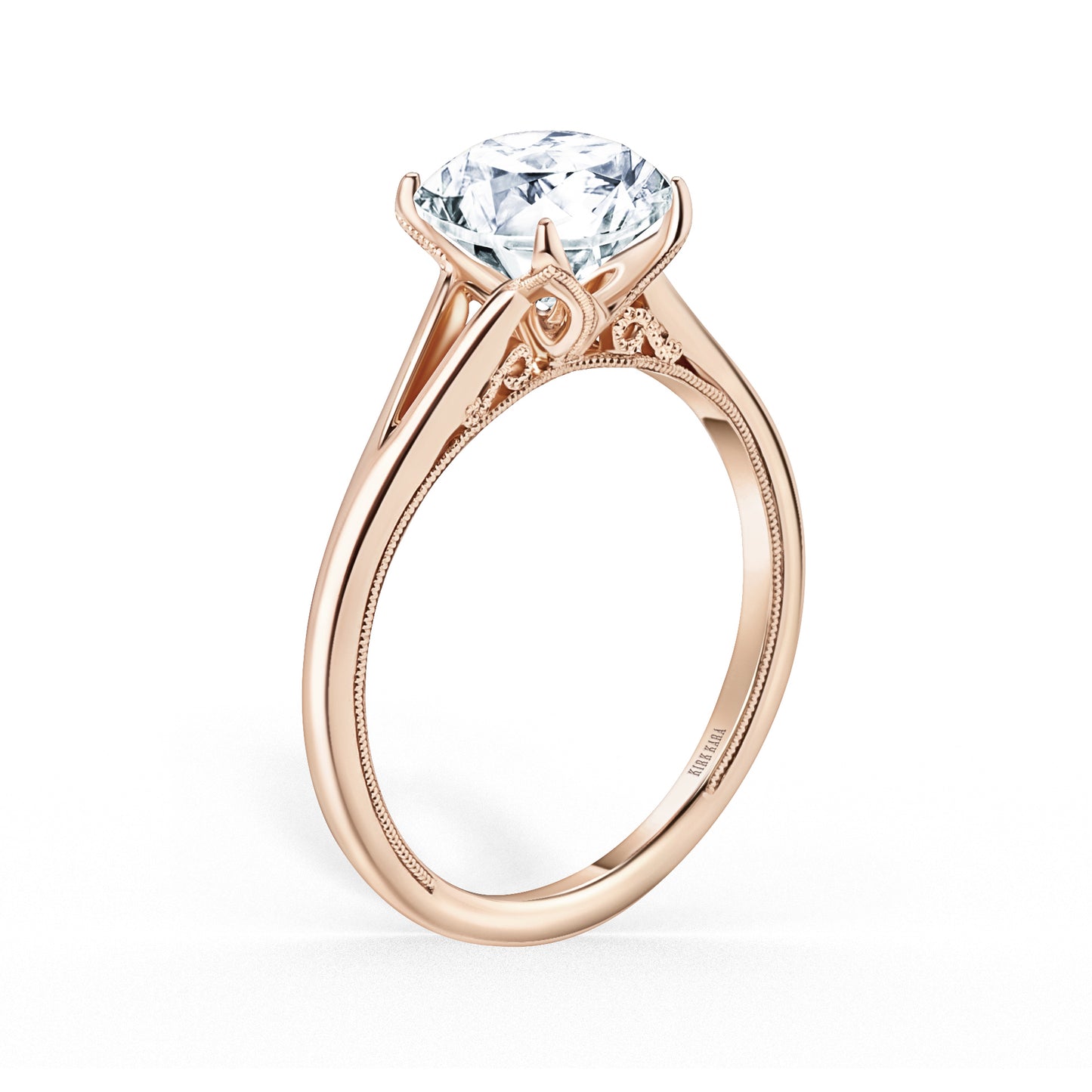 Classic Split Shank High Polish Engagement Ring