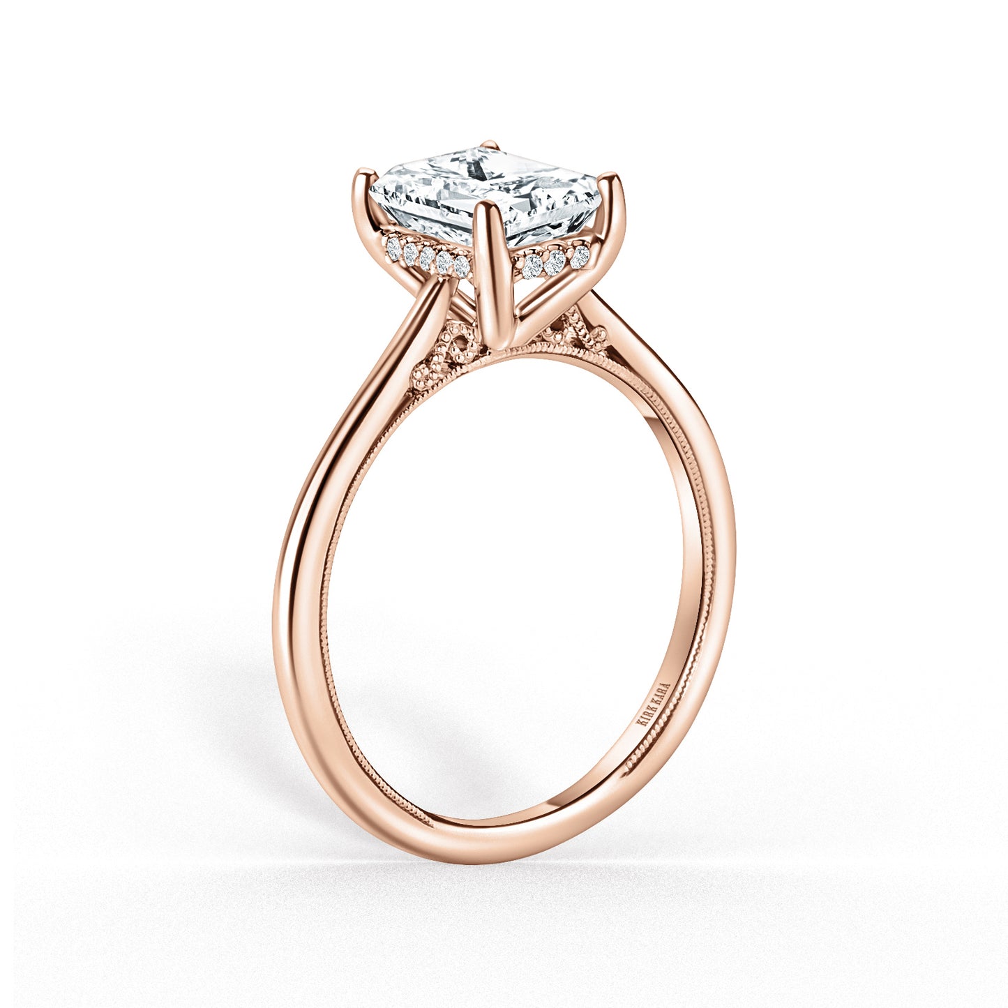 Hidden Halo Classic Solitaire Engagement Ring