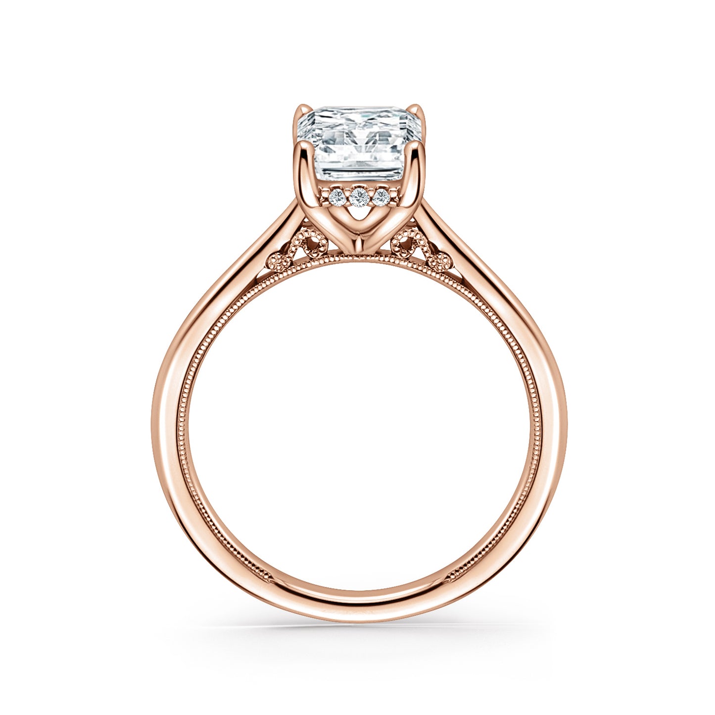 Hidden Halo Classic Solitaire Engagement Ring