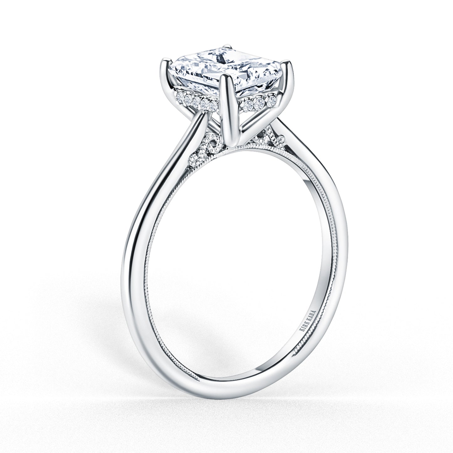 Hidden Halo Classic Solitaire Engagement Ring