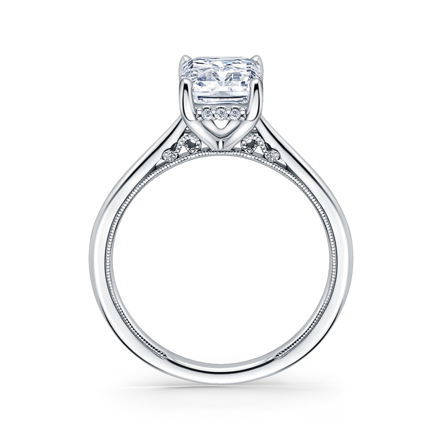 Hidden Halo Classic Solitaire Engagement Ring